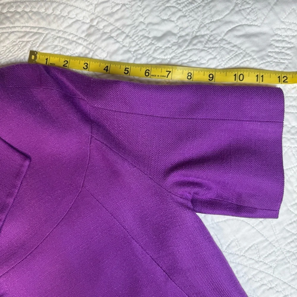 KATE SPADE NEW YORK Women's VIOLET PURPLE Lined Cropped MICAH Jacket Size 2
